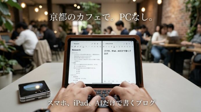 【実録】PC不要！スマホとiPadだけでブログを書く超・効率的アウトプット術（Flip5 × iPad mini 6 × AI）