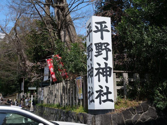 平野神社でお花見　2019年