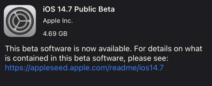 iOS14.7 iPadOS14.7 watchOS7.6のpublic beta版が早くもリリース