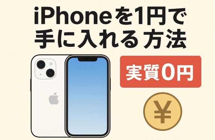 iPhoneを1円で手に入れる方法2025年最新ガイド|実質0円キャンペーン徹底解説