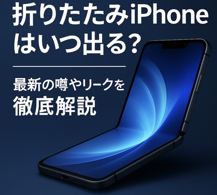 【2025年最新】折りたたみiPhoneの噂まとめ｜発売日はいつ？デザイン・スペック予想も！