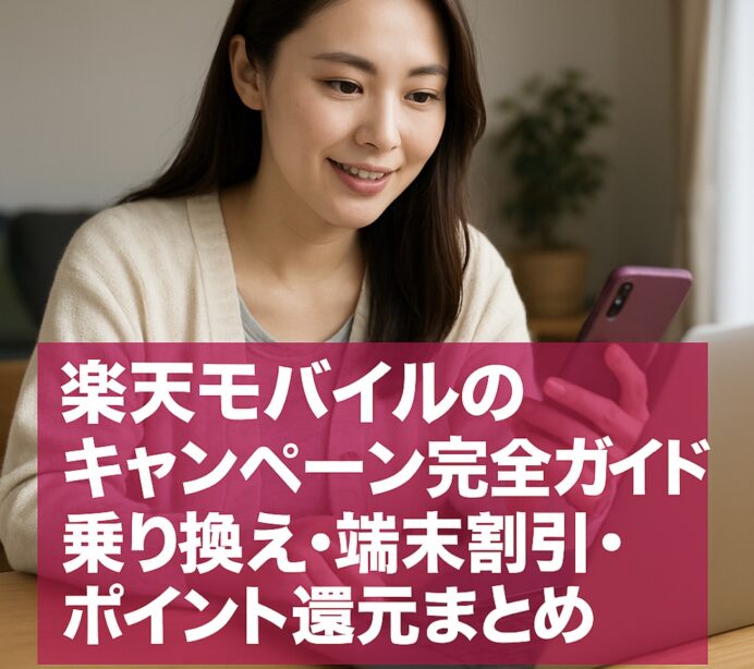 【2025年8月版】楽天モバイルのキャンペーン完全ガイド！乗り換え・端末割引・ポイント還元まとめ